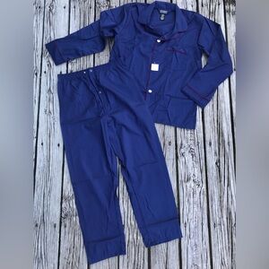 NEW Mens S/M KNIGHTSBRIDGE 2 Pc Broadcloth PJ Pajama Set Loungewear Sleep Outfit